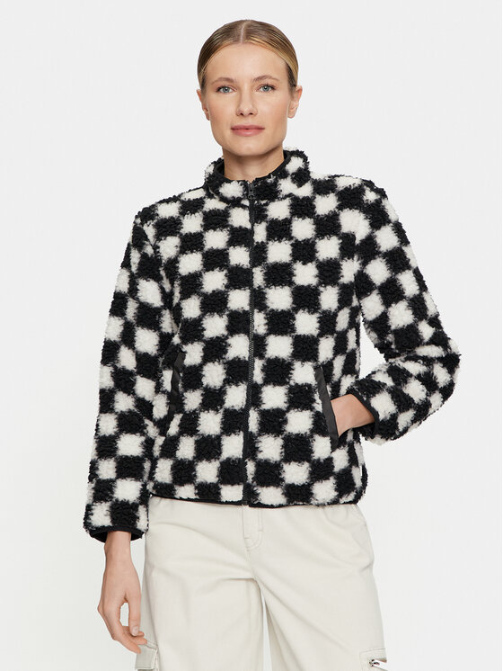 Vans Prechodná bunda Sherpa Zip N0A5L9B Čierna Regular Fit