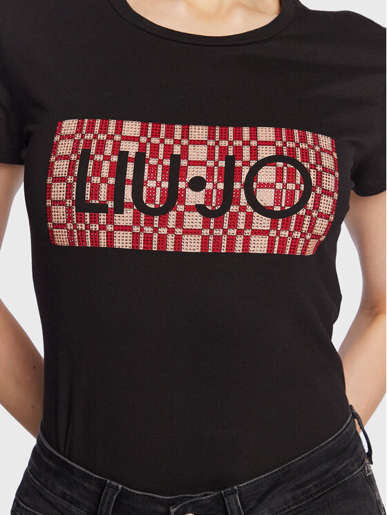 Liu Jo Liu Jo T-Shirt WA3467 JS923 Czarny Regular Fit
