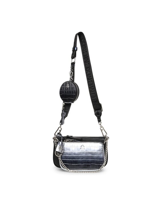 Steve Madden Steve Madden Ročna torba Bamanza SM13001385-02002-BSL Srebrna