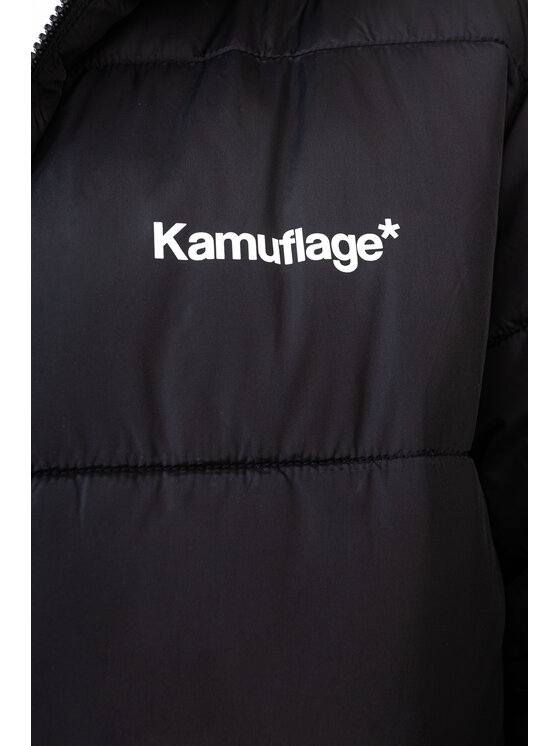 Kamuflage Kamuflage Kurtka zimowa Puff Mini Logo Czarny Regular Fit