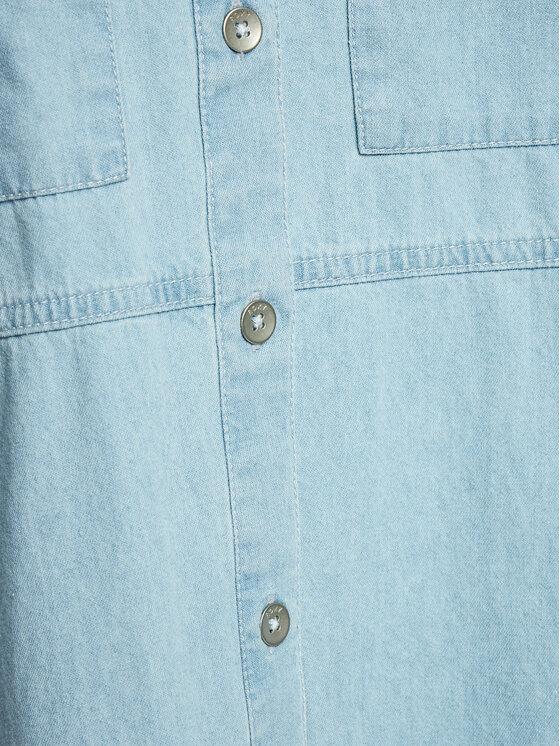 Roxy Roxy Φόρεμα τζιν Pacific Night ERJDD03005 Μπλε Relaxed Fit