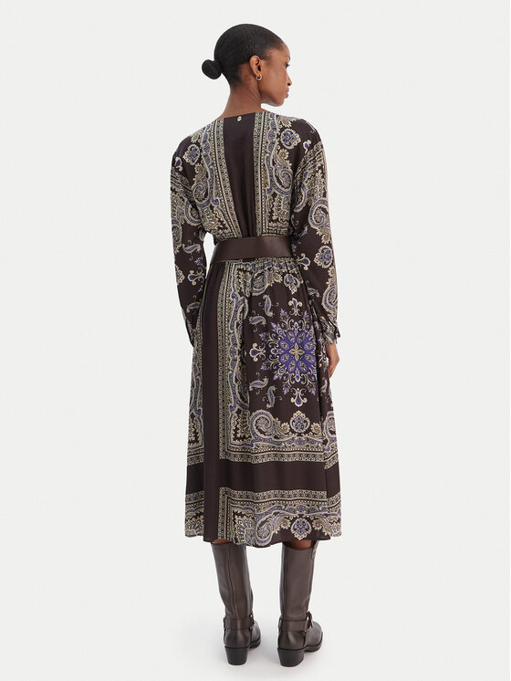 Liu Jo Liu Jo Повсякденна сукня MF5394 TS117 Коричневий Regular Fit