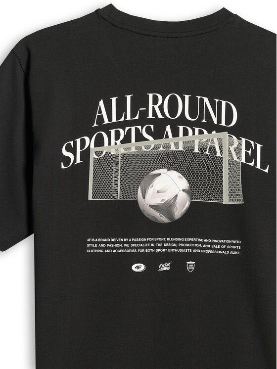 4F 4F T-Shirt PLAYER Czarny Relaxed Fit