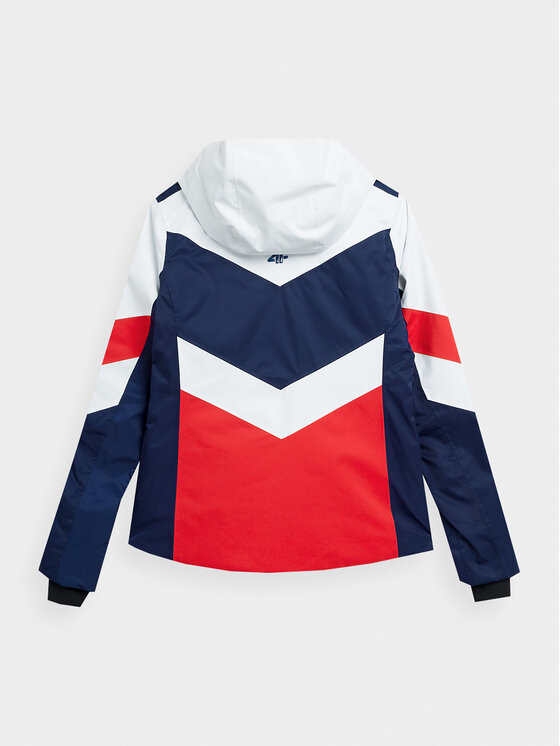 4F 4F Lyžařská bunda 4FAW23TTJAF338 Červená Slim Fit