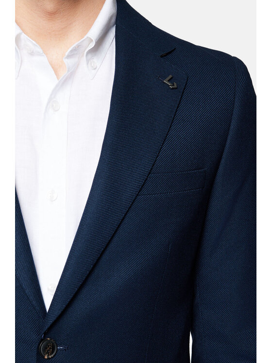 Lancerto Lancerto Marynarka Yakima MA131124000002 Granatowy Slim Fit