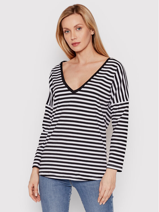 DeeZee Bluza Submarine Stripes DK-003 Črna Regular Fit