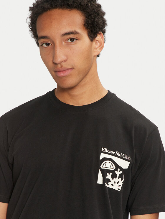 Ellesse Ellesse T-krekls Skisetta Tee SHX20961 Melns Regular Fit