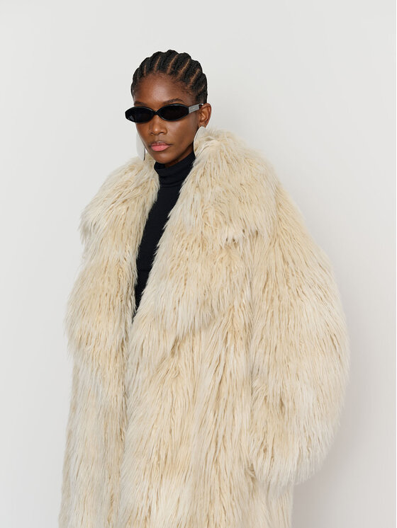 La Mania La Mania Cappotto CRYSTAL Beige Classic Fit
