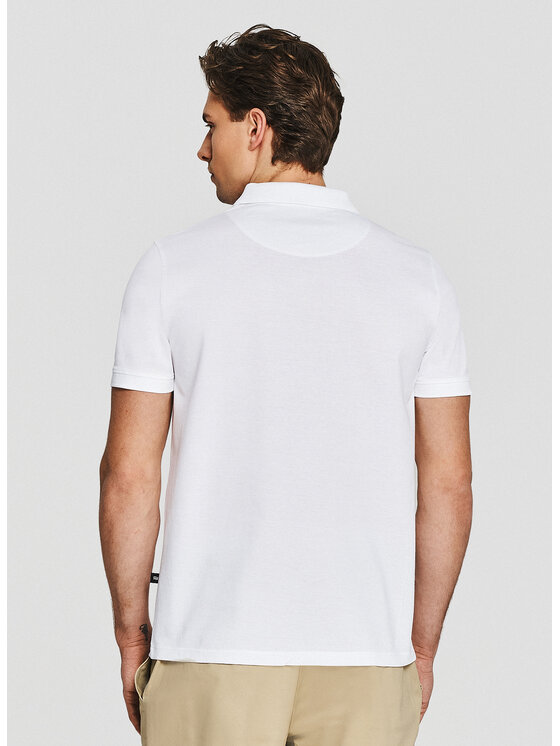Pako Lorente Pako Lorente Polo P26SF-TX-012 Biały Classic Fit