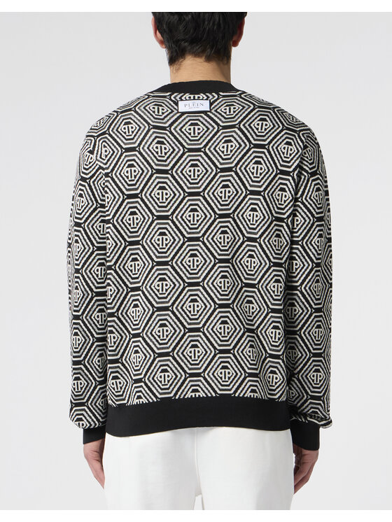 PHILIPP PLEIN PHILIPP PLEIN Sveter 30480 Čierna Regular Fit