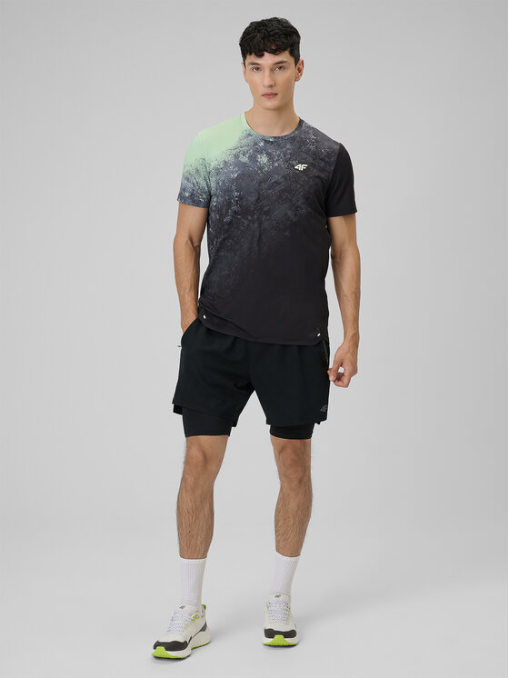 4F 4F Koszulka techniczna VICTORY PACK Żółty Regular Fit