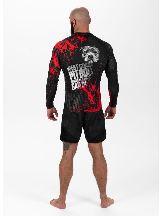 PITBULL PITBULL Longsleeve Blood Dog II Czarny Slim Fit