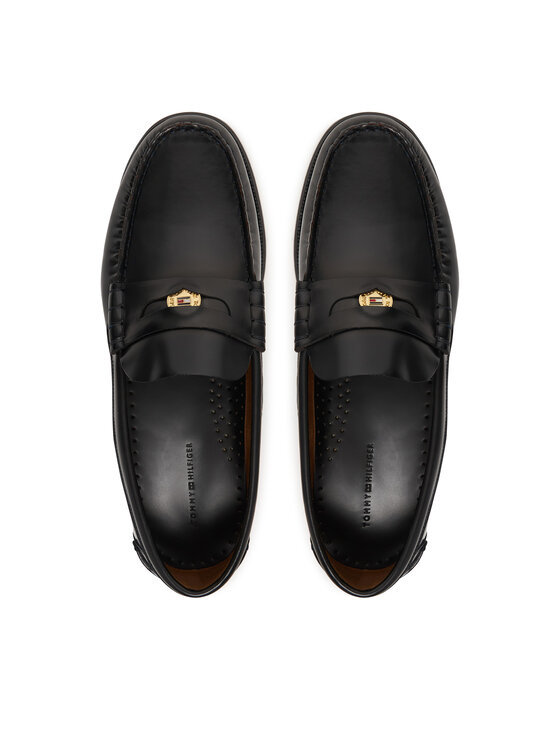 Tommy Hilfiger Tommy Hilfiger Mokassins Hilfiger Penny Patent Lth Loafer FM0FM05687 Dunkelblau
