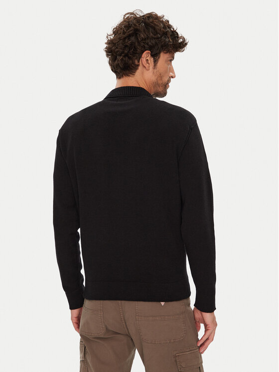 C.P. Company C.P. Company Sweter 19CMKN061A110432A Czarny Regular Fit