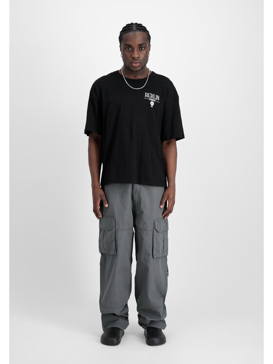 Alpha Industries Alpha Industries Spodnie cargo Ripstop Patchwork Pant Szary Relaxed Fit