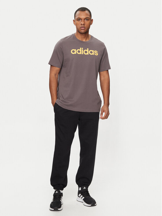 adidas adidas Тишърт Essentials IS1343 Кафяв Regular Fit