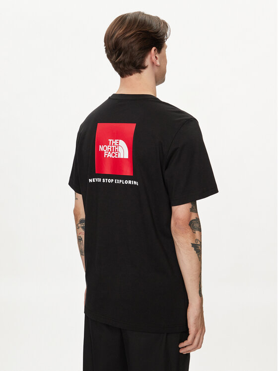 The North Face The North Face Тишърт Redbox NF0A87NP Черен Regular Fit