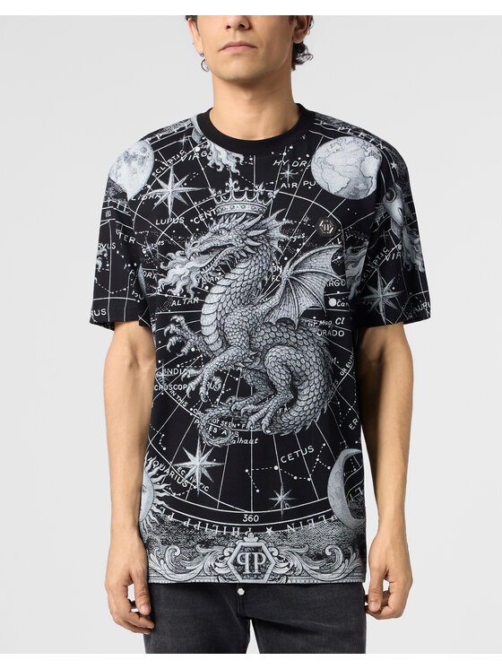 PHILIPP PLEIN PHILIPP PLEIN Tričko 31074 Čierna Regular Fit