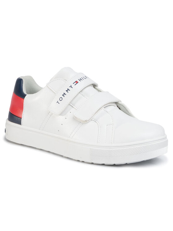 Tommy Hilfiger Sneakersy Low Cut Velcro Sneaker T3B4-30719-0193 D Biały