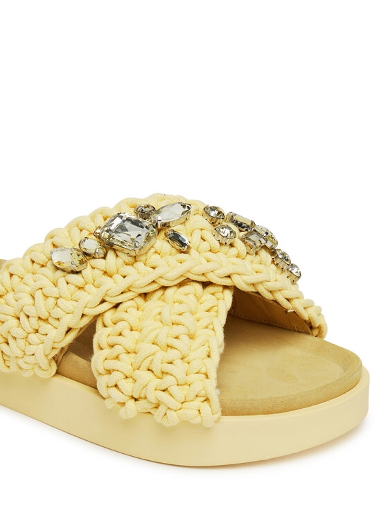 Inuikii Inuikii Ciabatte Woven Stones 70104-106 Giallo