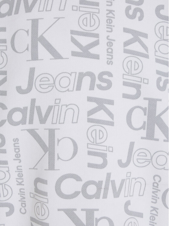 Calvin Klein Jeans Calvin Klein Jeans Džemperis Inst Ck Aop IB0IB02046 Pilka Regular Fit