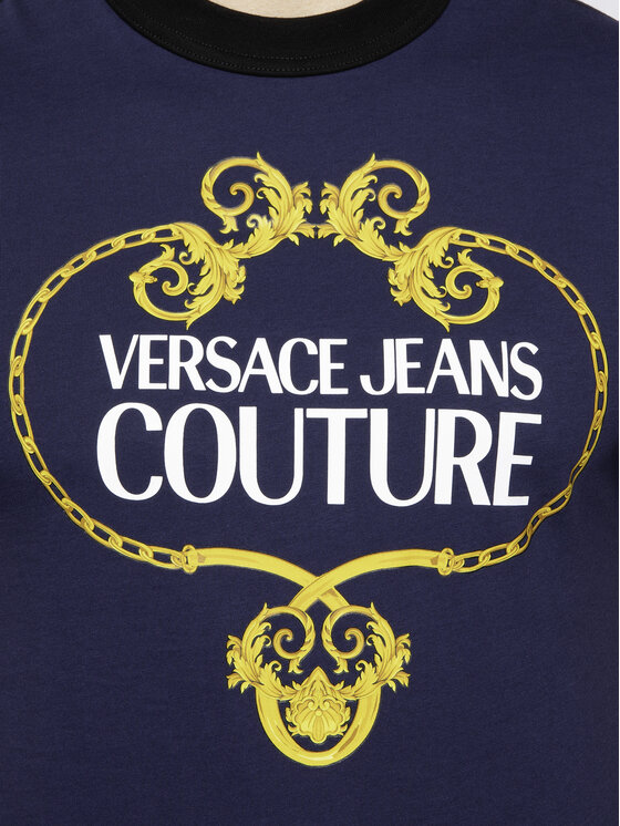 Versace Jeans Couture Versace Jeans Couture T-shirt B3GVA7EB Blu scuro Regular Fit