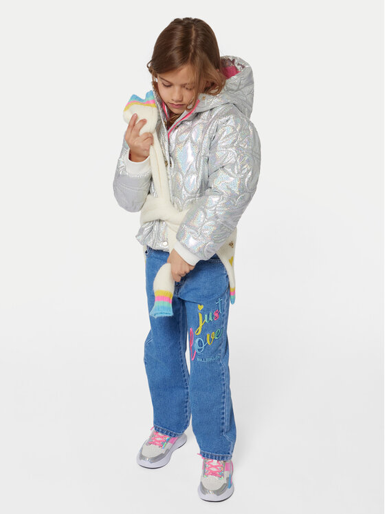 Billieblush Billieblush Zimní bunda U20428 Stříbrná Regular Fit