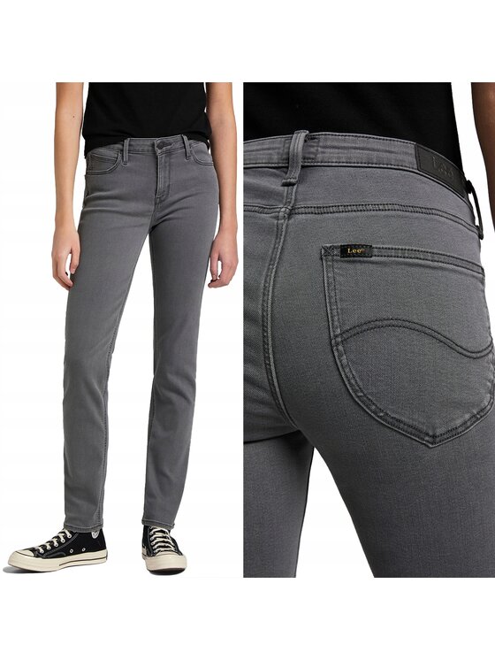 Lee Lee Jeansy Elly Szary Slim Fit