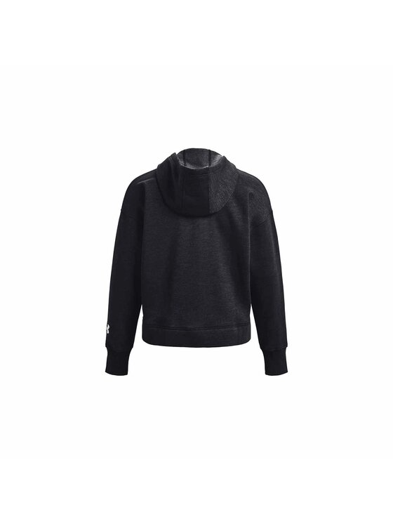 Under Armour Under Armour Felpa Under Armour Essential Fleece Script FZ Hoodie Nero Relaxed Fit