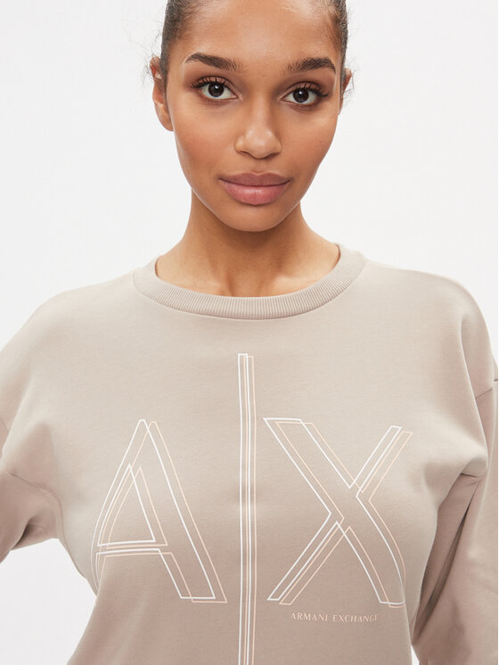Armani Exchange Armani Exchange Mikina 3DYM11 YJEBZ 1786 Béžová Regular Fit