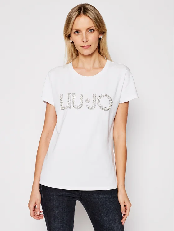 Liu Jo T-Shirt CA1236 J9135 Weiß Regular Fit