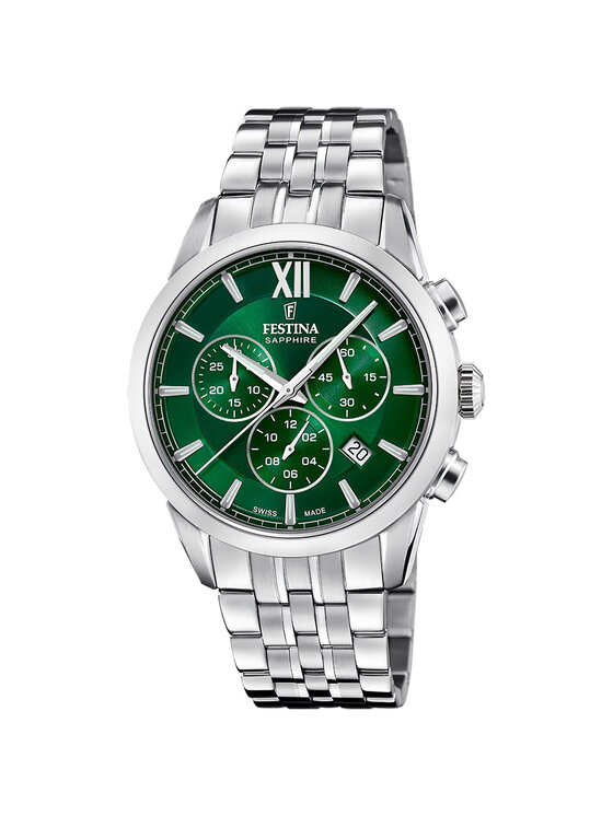Festina Festina Zegarek F20040-3 Srebrny