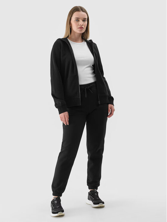 4F 4F Spodnie dresowe 4FWMM00TTROF1137-20S Czarny Regular Fit