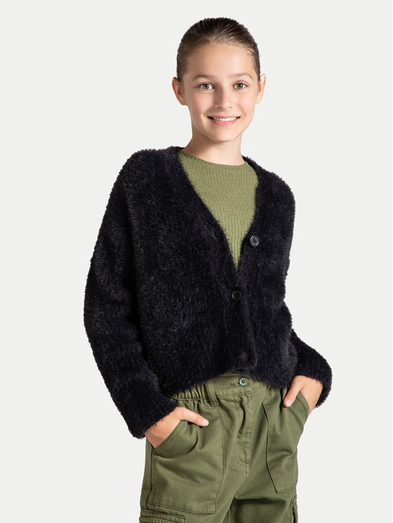 Coccodrillo Kardigán ZC4172201MGJ Čierna Regular Fit