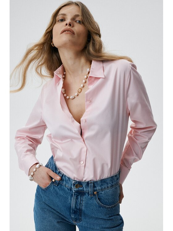 MARI PRETI Damska 'Koszula, rozmiar M, Różowa, Elysian