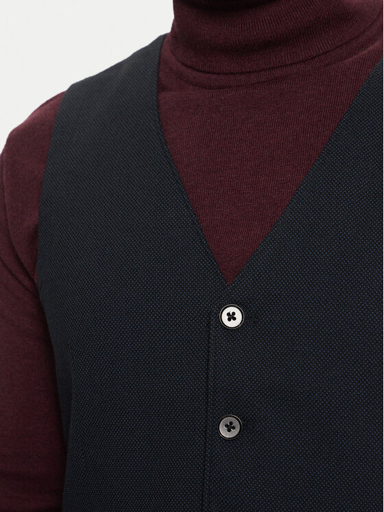 Tom Tailor Tom Tailor Anzugweste 1044114 Dunkelblau Slim Fit