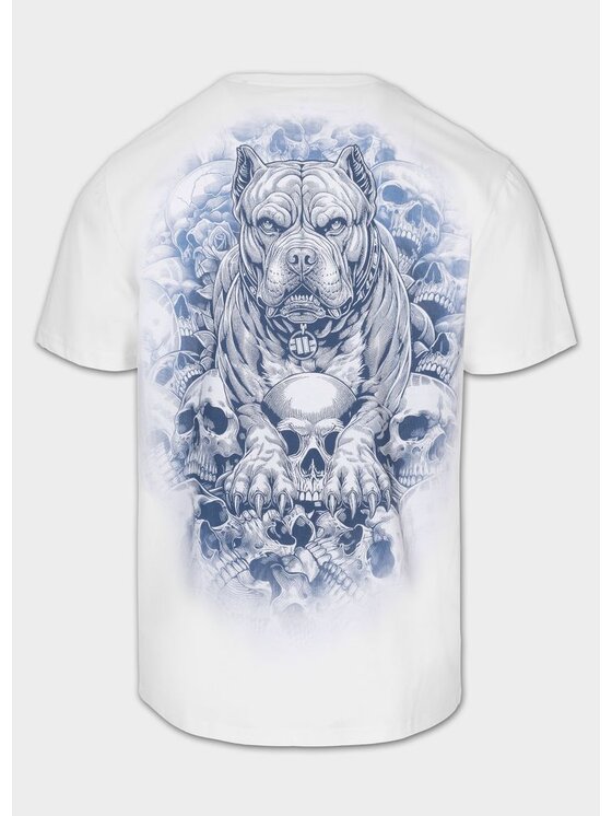 PITBULL PITBULL T-Shirt GUARDIAN ANGEL Biały Regular Fit