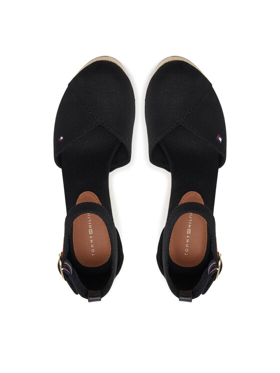 Tommy Hilfiger Tommy Hilfiger Poolsaapad Flag High Wedge Espad Closed Toe FW0FW08494 Must