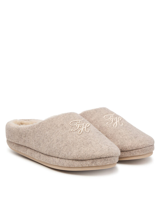 Tommy Hilfiger Tommy Hilfiger Sussid Th House Shoe Flannel FW0FW09699 Beež