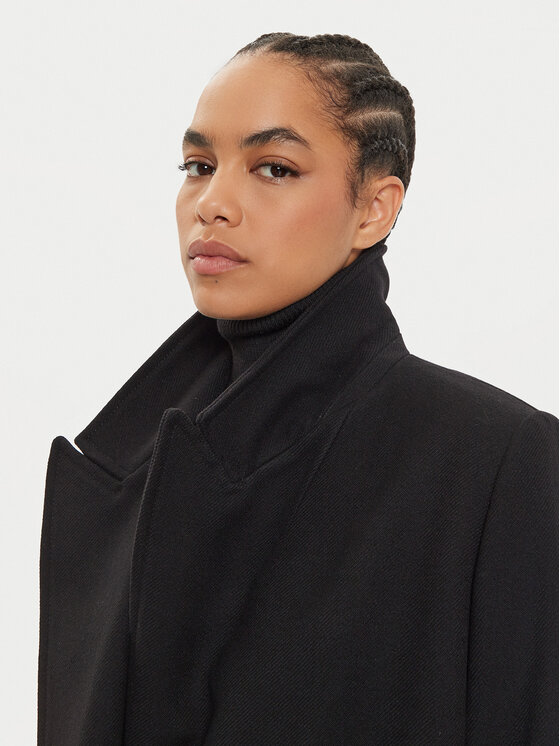 IVY OAK IVY OAK Palton de lână Jenna IO119100 Negru Regular Fit