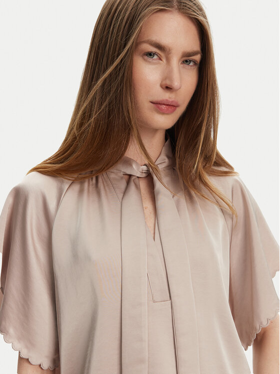 Bruuns Bazaar Bruuns Bazaar Blúz Beckia Wendi BBW4439 Bézs Regular Fit