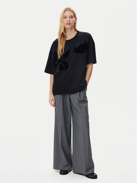 BOSS BOSS Футболка 50532093 Чорний Relaxed Fit