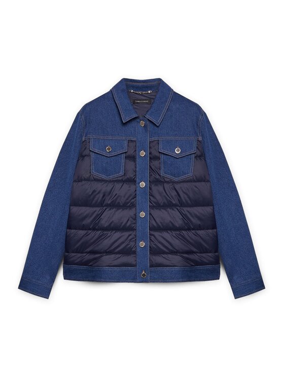 Fiorella Rubino Fiorella Rubino Giubbotto piumino F374T001263N034 Blu Regular Fit