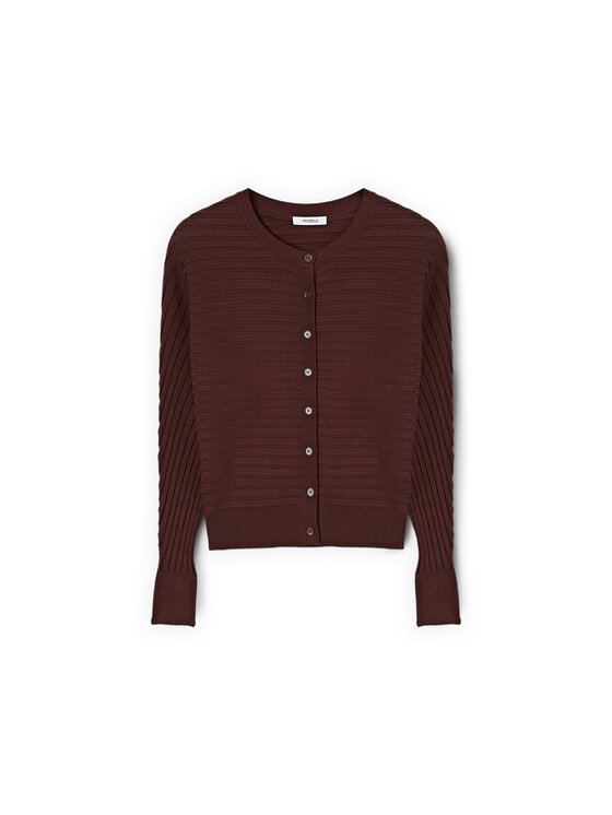 Motivi Motivi Sweter M077W003766N022 Brązowy Regular Fit