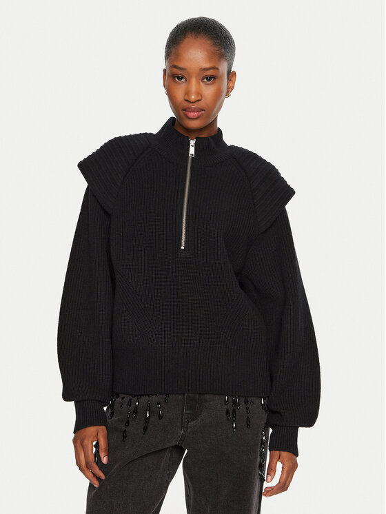 Gestuz Gestuz Pullover Madia 10909459 Schwarz Loose Fit