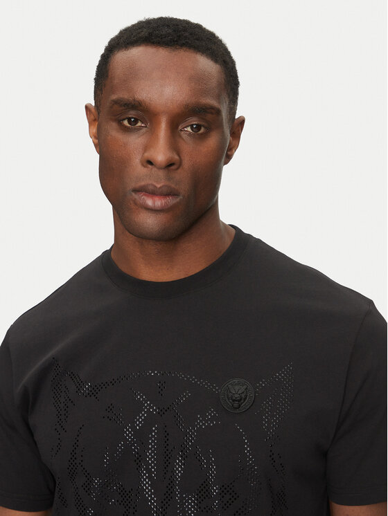 Plein Sport Plein Sport T-shirt SAEC MTK8009 STE001N Crna Regular Fit