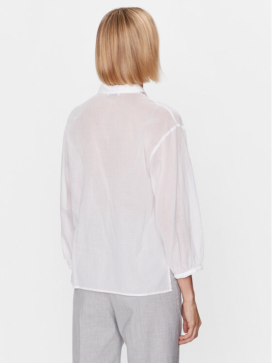 Peserico Peserico Πουκάμισο S06198L1 Λευκό Relaxed Fit