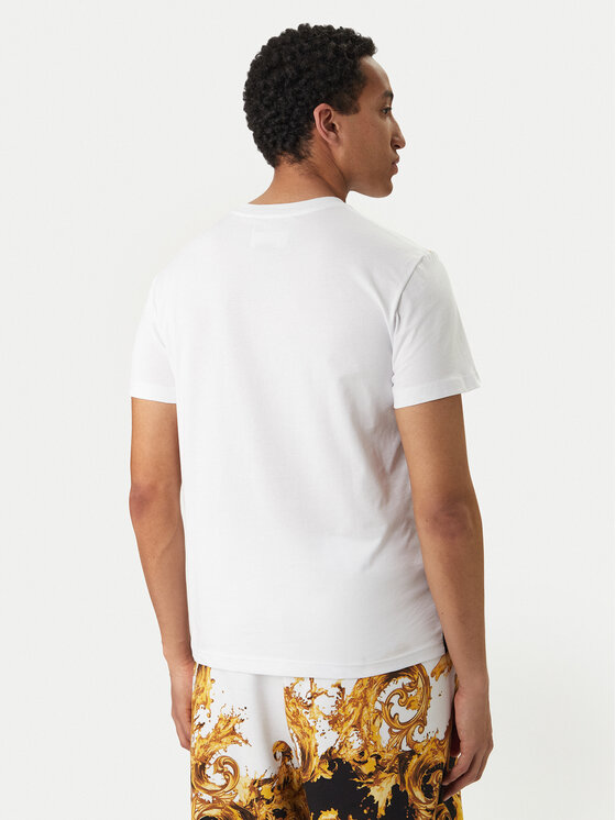 Versace Jeans Couture Versace Jeans Couture T-Shirt 80GAH6SB JS541 Biały Slim Fit