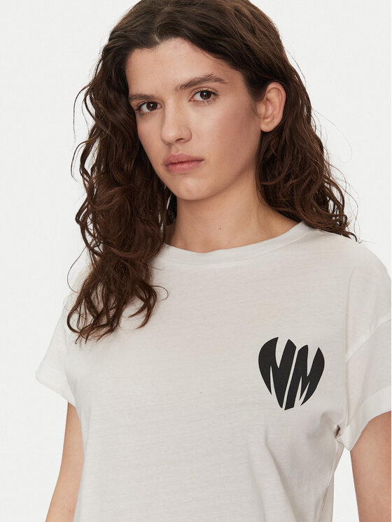 Noisy May Noisy May T-Shirt Gaby 27032954 Bílá Regular Fit