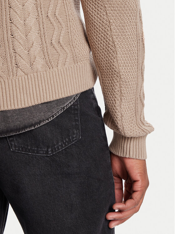 Tommy Jeans Tommy Jeans Пуловер DM0DM22103 Кафяв Regular Fit